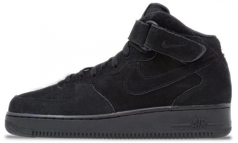 Nike air force one mid outlet black